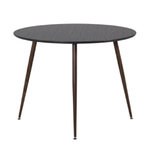 Paris Prix Table à Manger Ronde  Plaza  100cm Noir