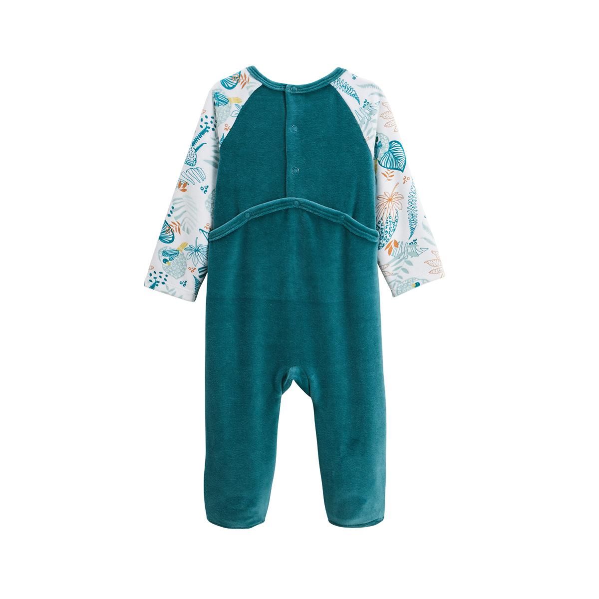 Petit Béguin Pyjama bébé en velours Roméo