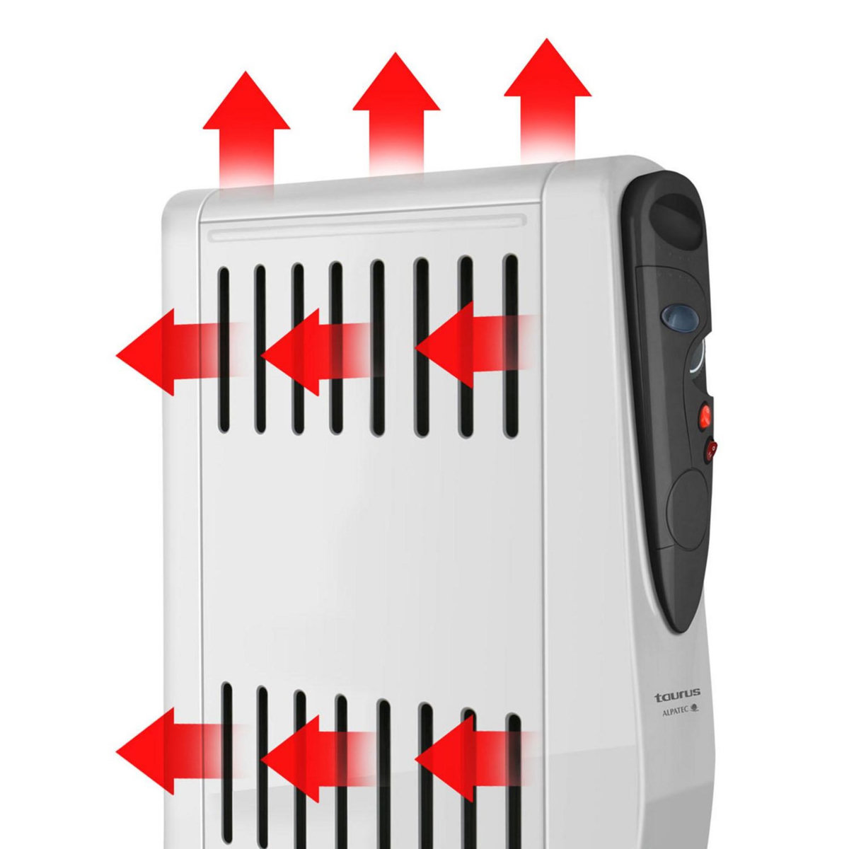 Taurus Alpatec Radiateur à bain d'huile 2000w avec humidificateur - tuareg 2000
