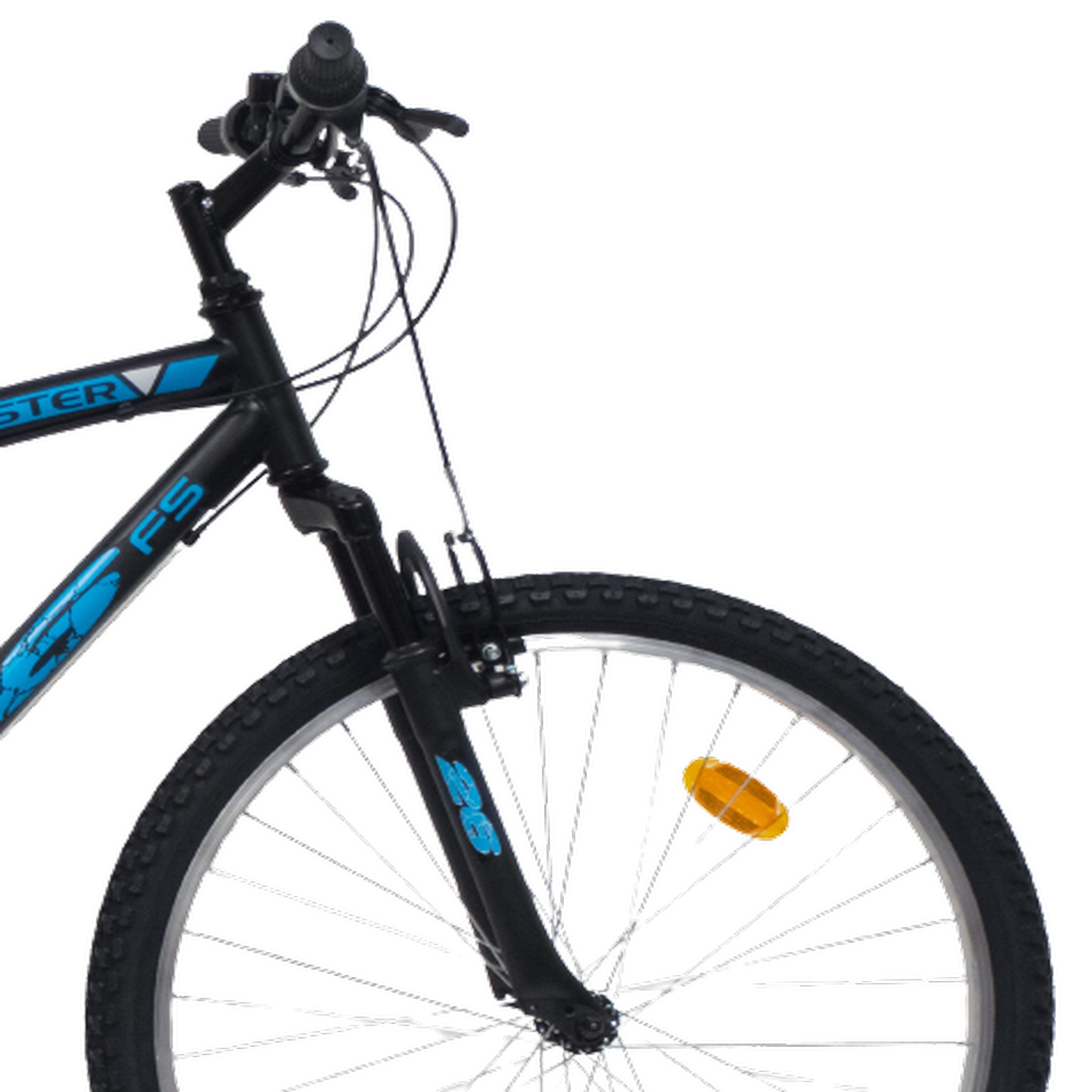 Voir la diapositive 4 : Vélo VTT 26'' - Modèle  Tout Suspendu Mixte  Twister  - 18 Vitesses - Poignées Tournantes - Freins V-Brake & Jantes en aluminium