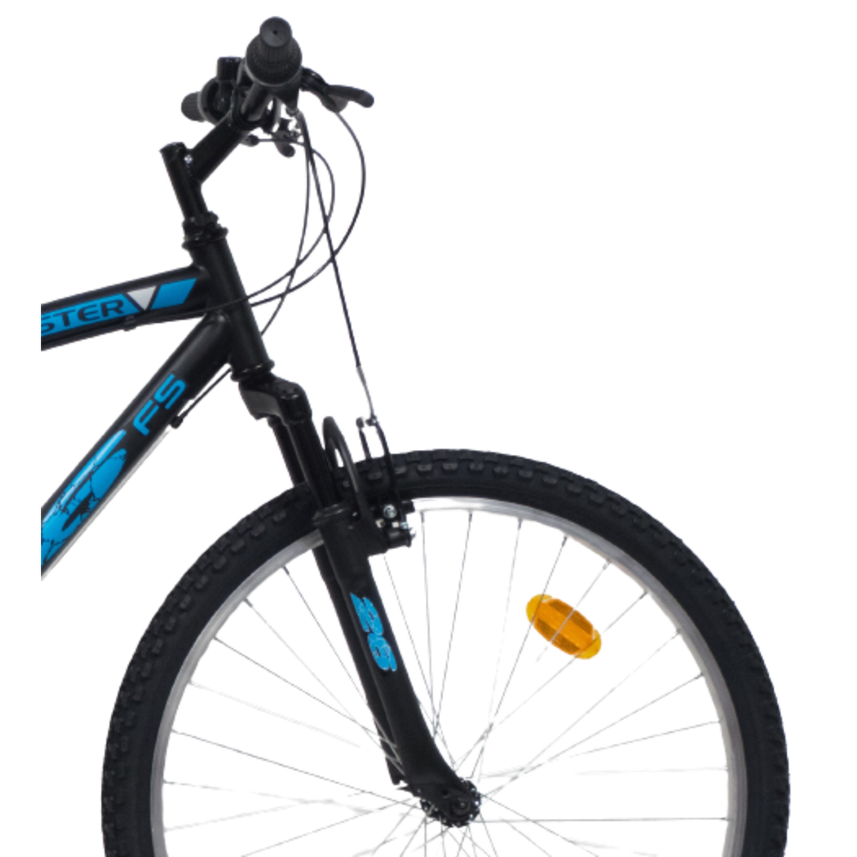 Vélo VTT 26'' - Modèle  Tout Suspendu Mixte  Twister  - 18 Vitesses - Poignées Tournantes - Freins V-Brake & Jantes en aluminium