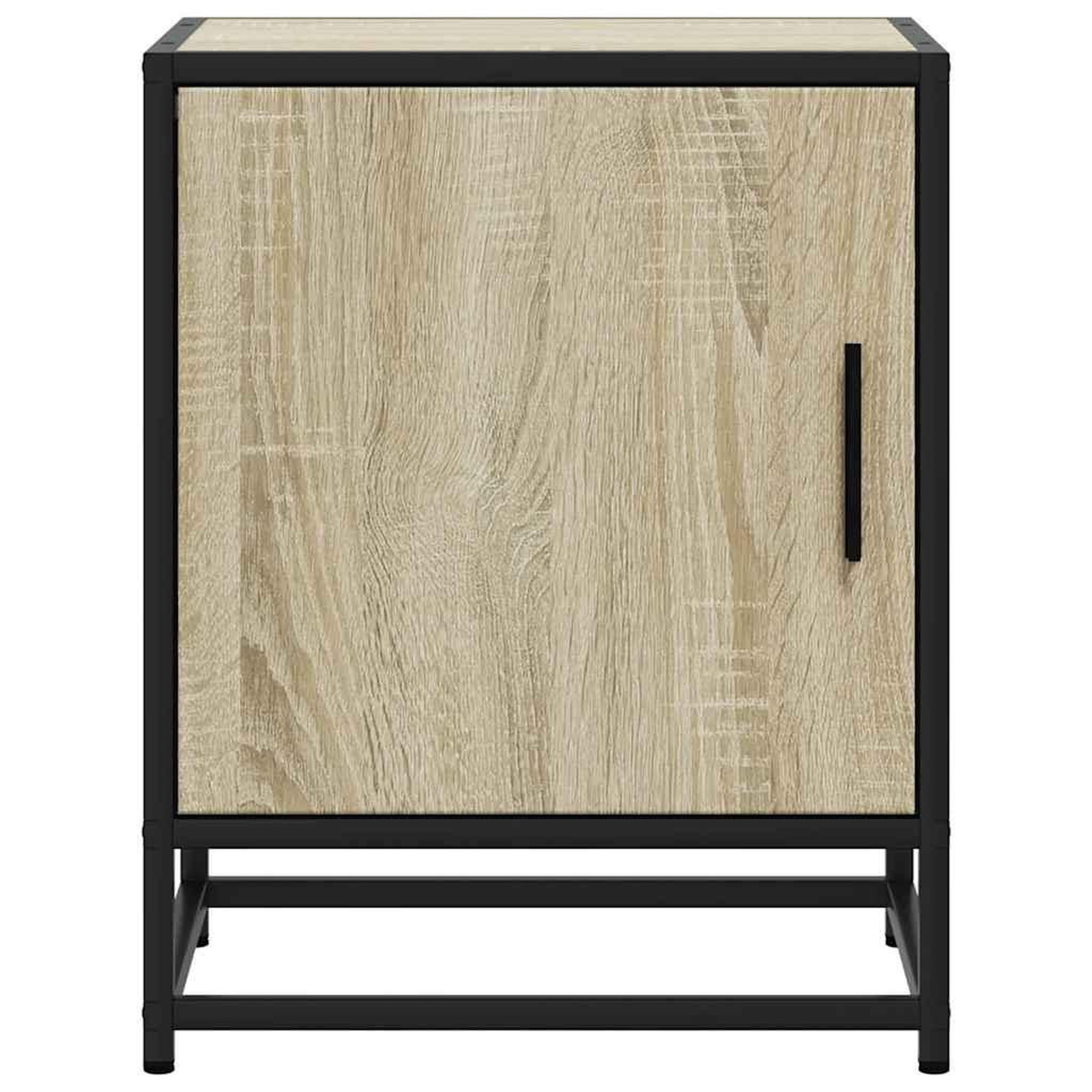 Voir la diapositive 5 : VIDAXL Table de chevet chene sonoma 40x31x50cm bois d'ingenierie metal