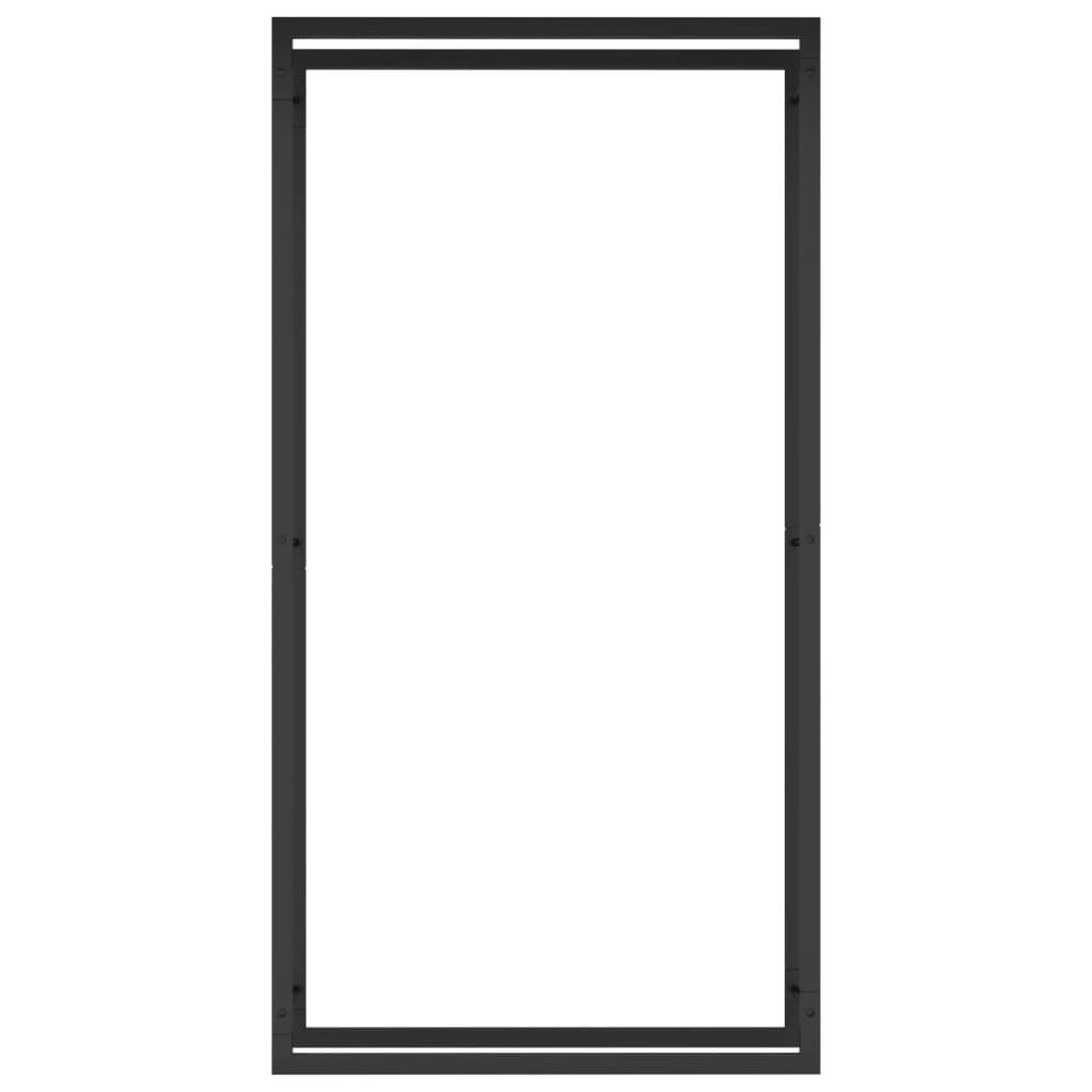 Voir la diapositive 3 : VIDAXL Portant de bois de chauffage Noir mat 80x28x154 cm Acier