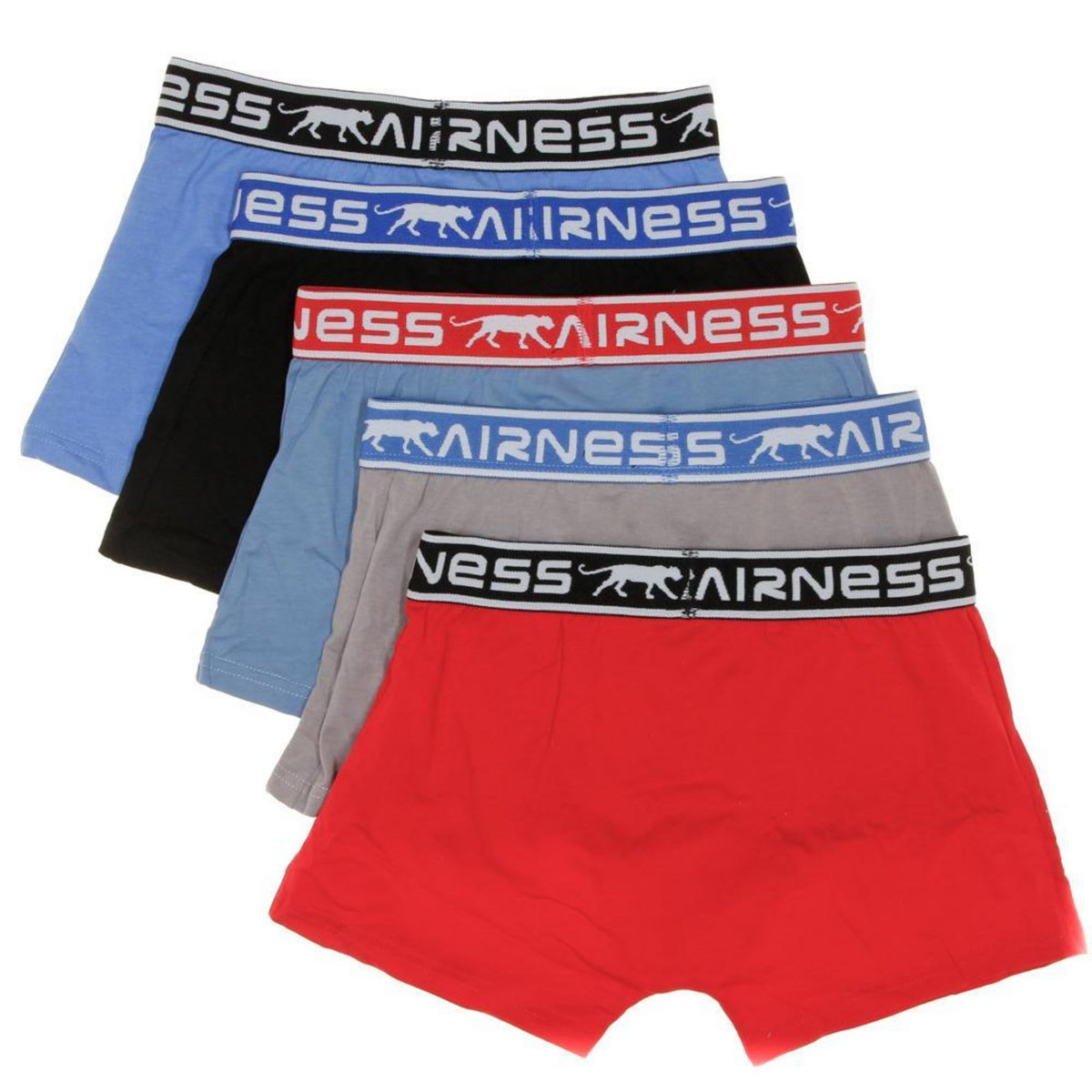 Airness Lot de 5 Boxers /Rouge Garçon Airness