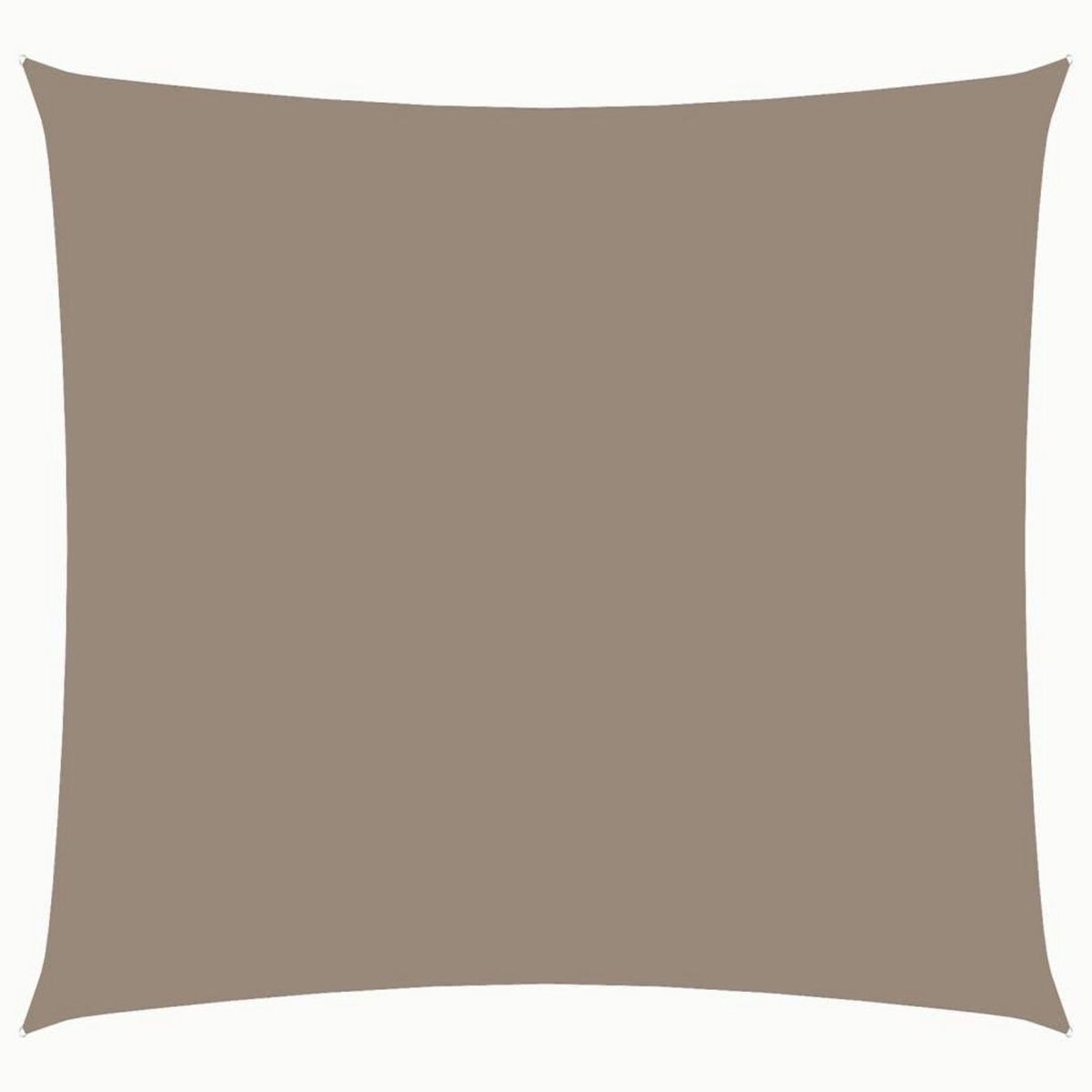 VIDAXL Voile de parasol tissu oxford carre 7x7 m taupe