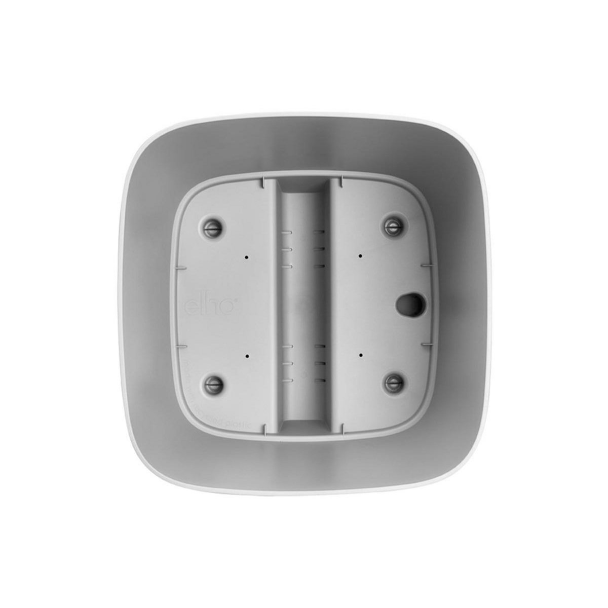 ELHO Pot de fleurs carré extérieur/intérieur 30 x 30 cm Elho Aqua Care Greensense gris ciment