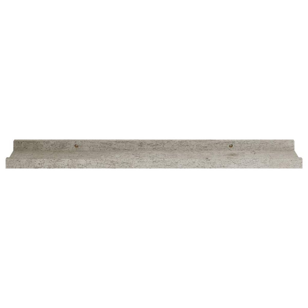 VIDAXL Etageres murales 2 pcs Gris beton 60x9x3 cm
