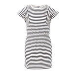 ELLE EST OU LA MER Robe à Rayures Marine/Blanc Fille EOM Pinil. Coloris disponibles : Bleu