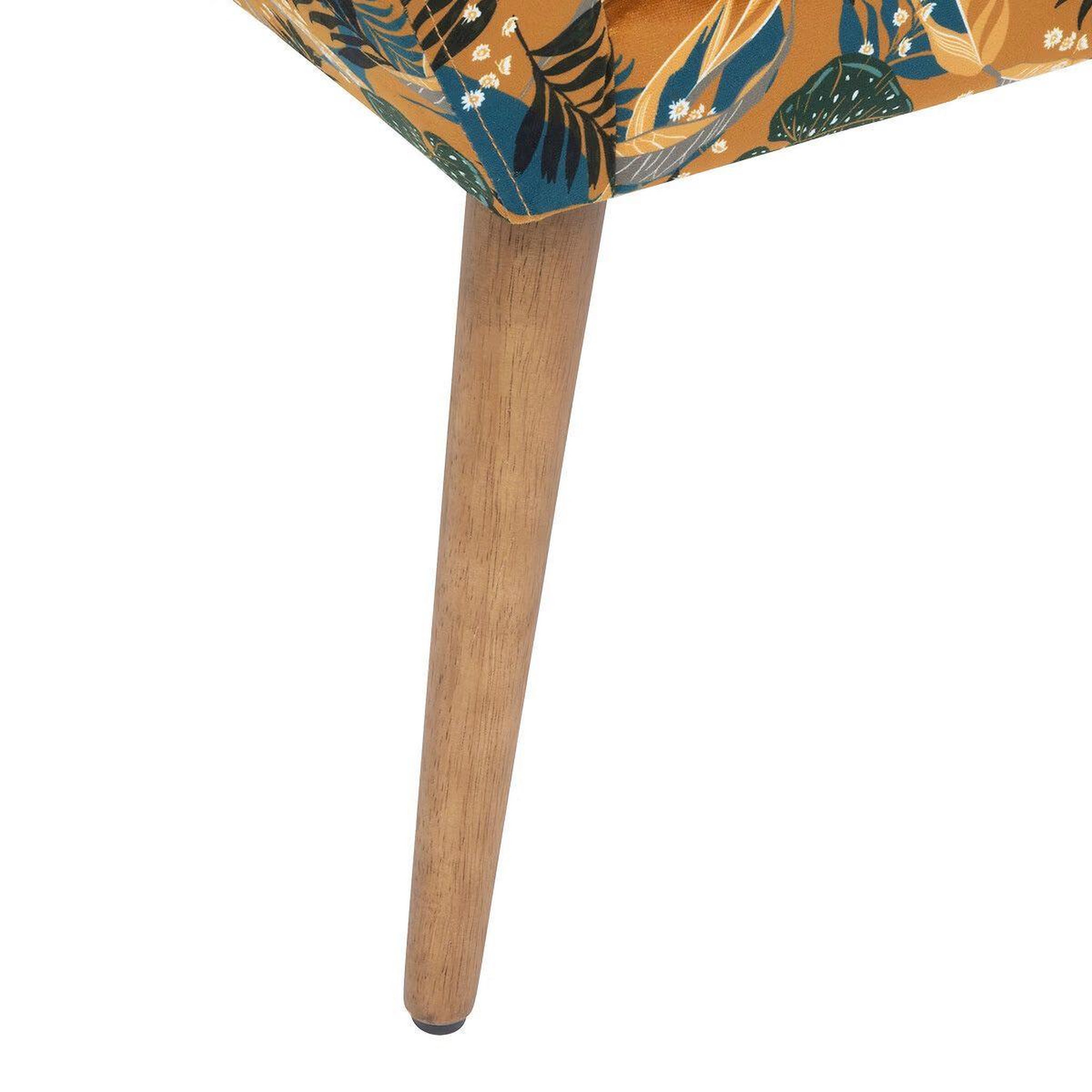 Voir la diapositive 3 : ATMOSPHERA Fauteuil design imprimé  sango  83cm ocre