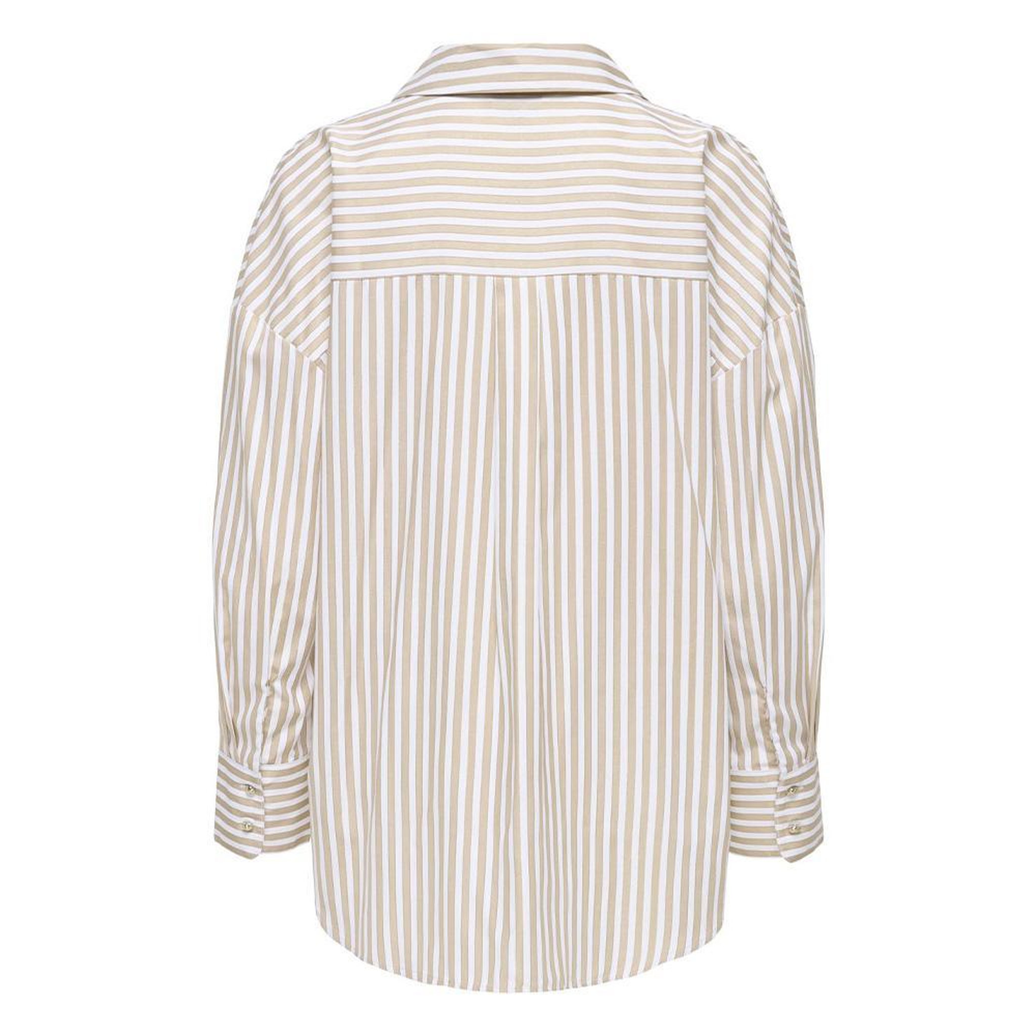 Voir la diapositive 2 : JACQUELINE DE YONG Chemise Blanche/Beige Femme JDY Vesper