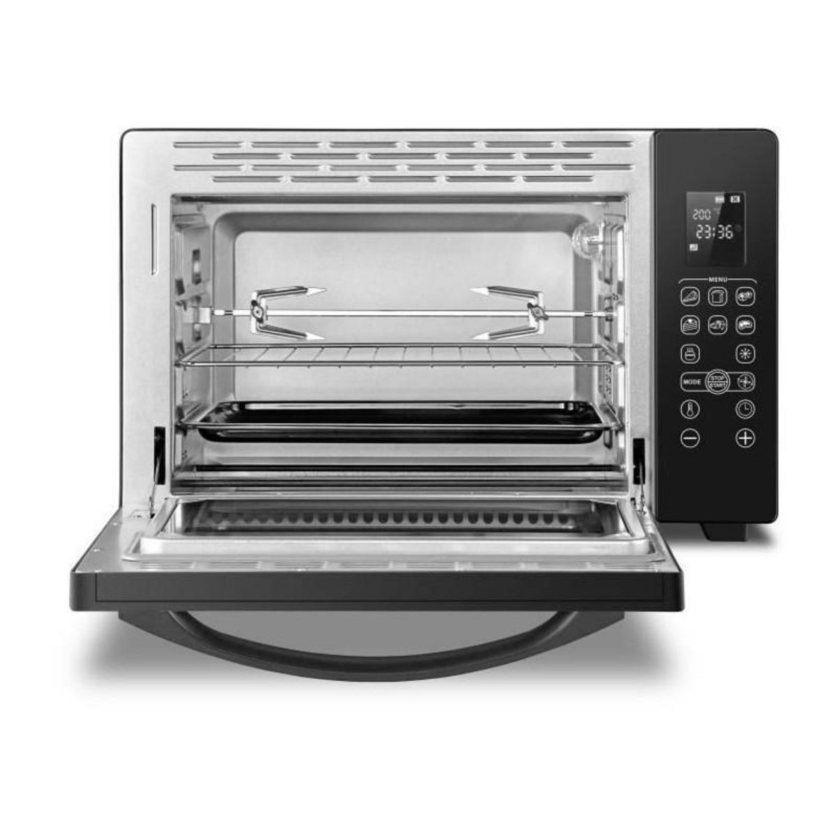 CONTINENTAL EDISON CONTINENTAL EDISON CEMF38DIG - Minifour electrique 38L noir  - 1600W - Rotissoire, Convection naturelle