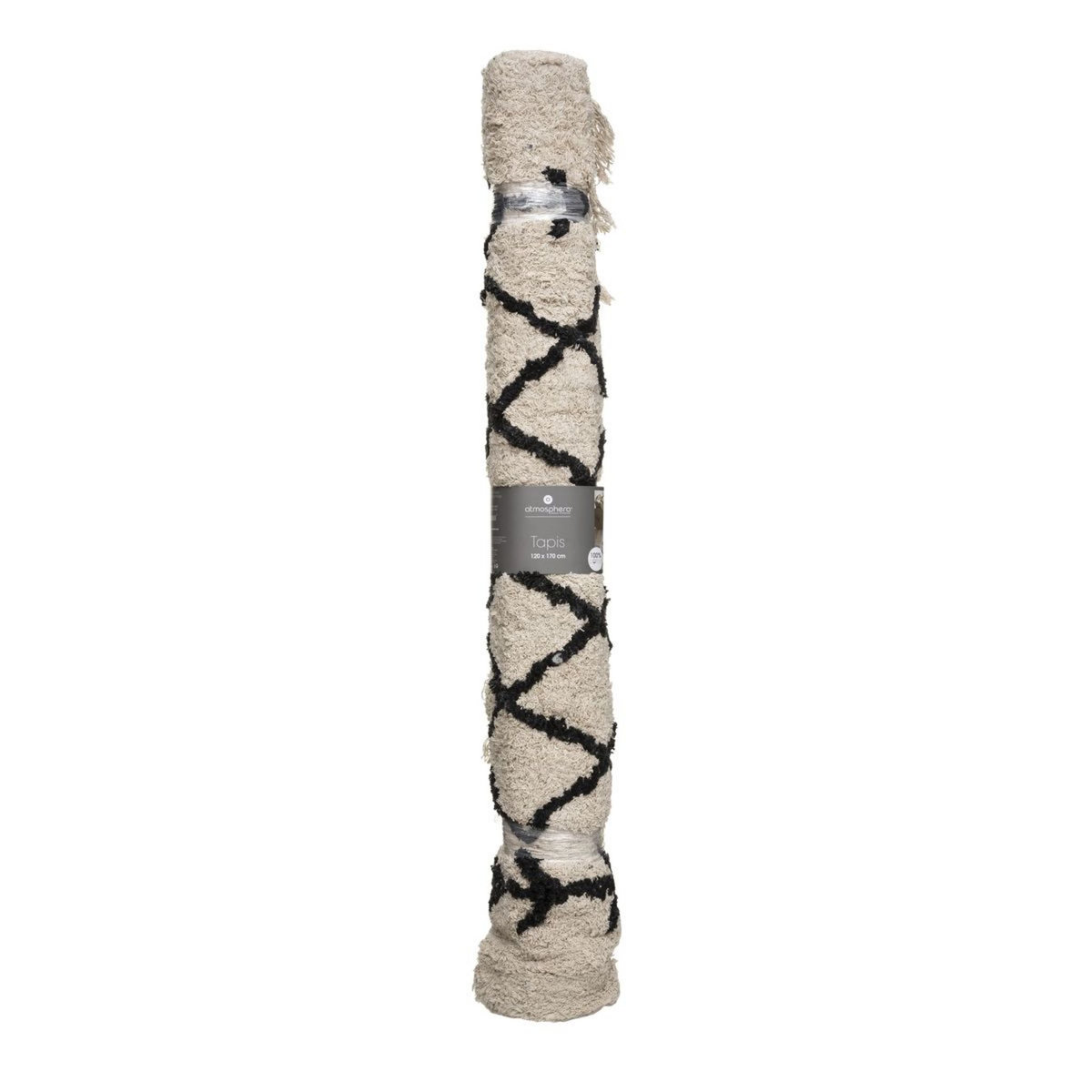 ATMOSPHERA Tapis déco rectangulaire en coton motifs ethniques DELHI