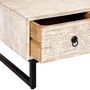 Voir la diapositive 6 : ATMOSPHERA Table basse 2 tiroirs Ajay - Beige et noir