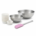 ZENKER Set de 78 ustensiles de pâtisserie moules à gâteaux bols et spatule Zenker Nature FSC