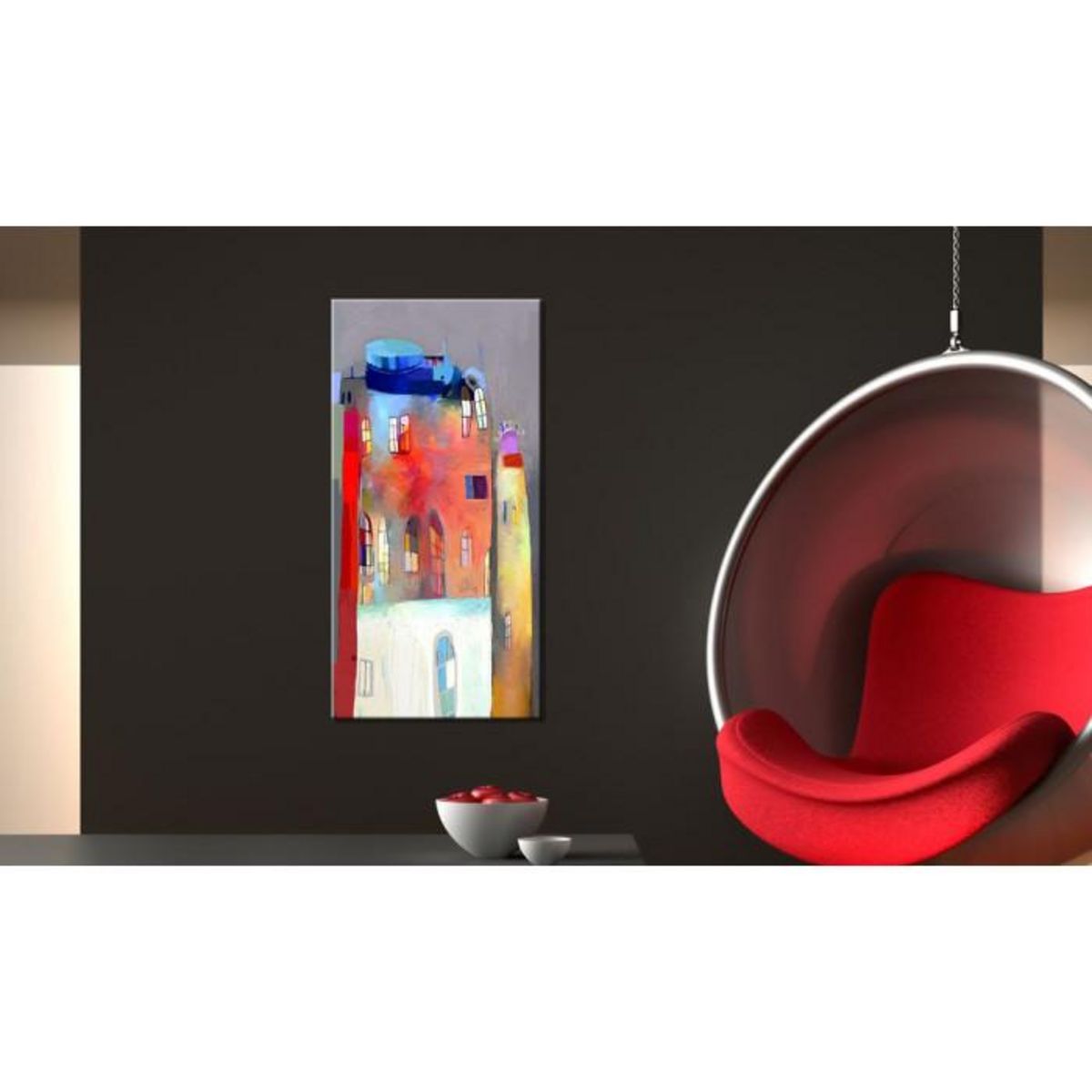 Paris Prix Tableau Imprimé  Maison Irisée  40x80cm