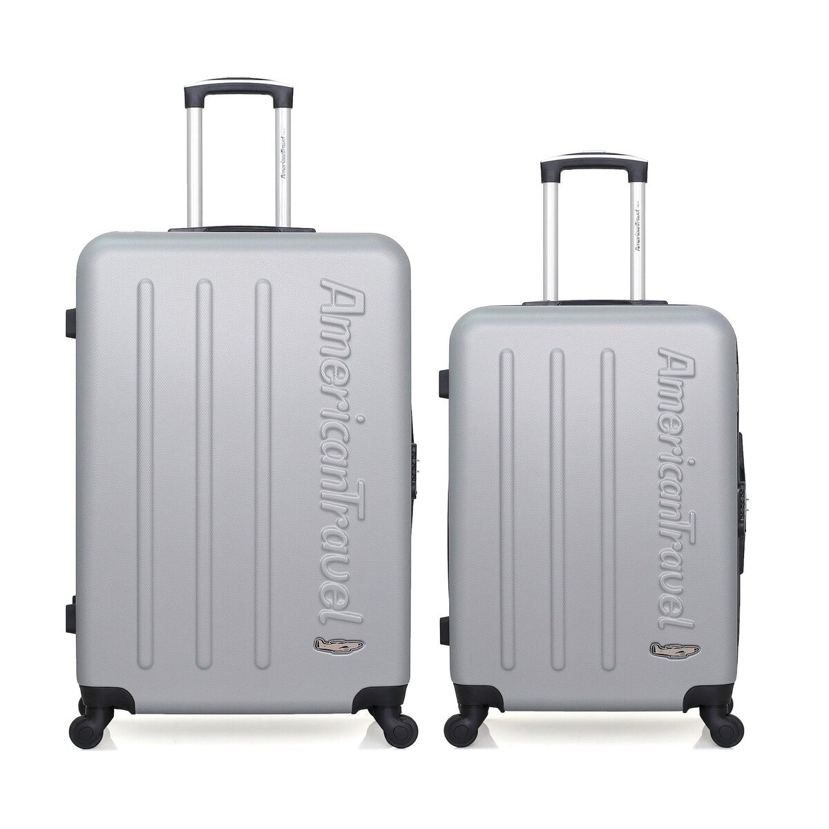 AMERICAN TRAVEL AMERICAN TRAVEL  - LOT DE 2  -  VALISE GRAND FORMAT ET VALISE WEEKEND BRONX