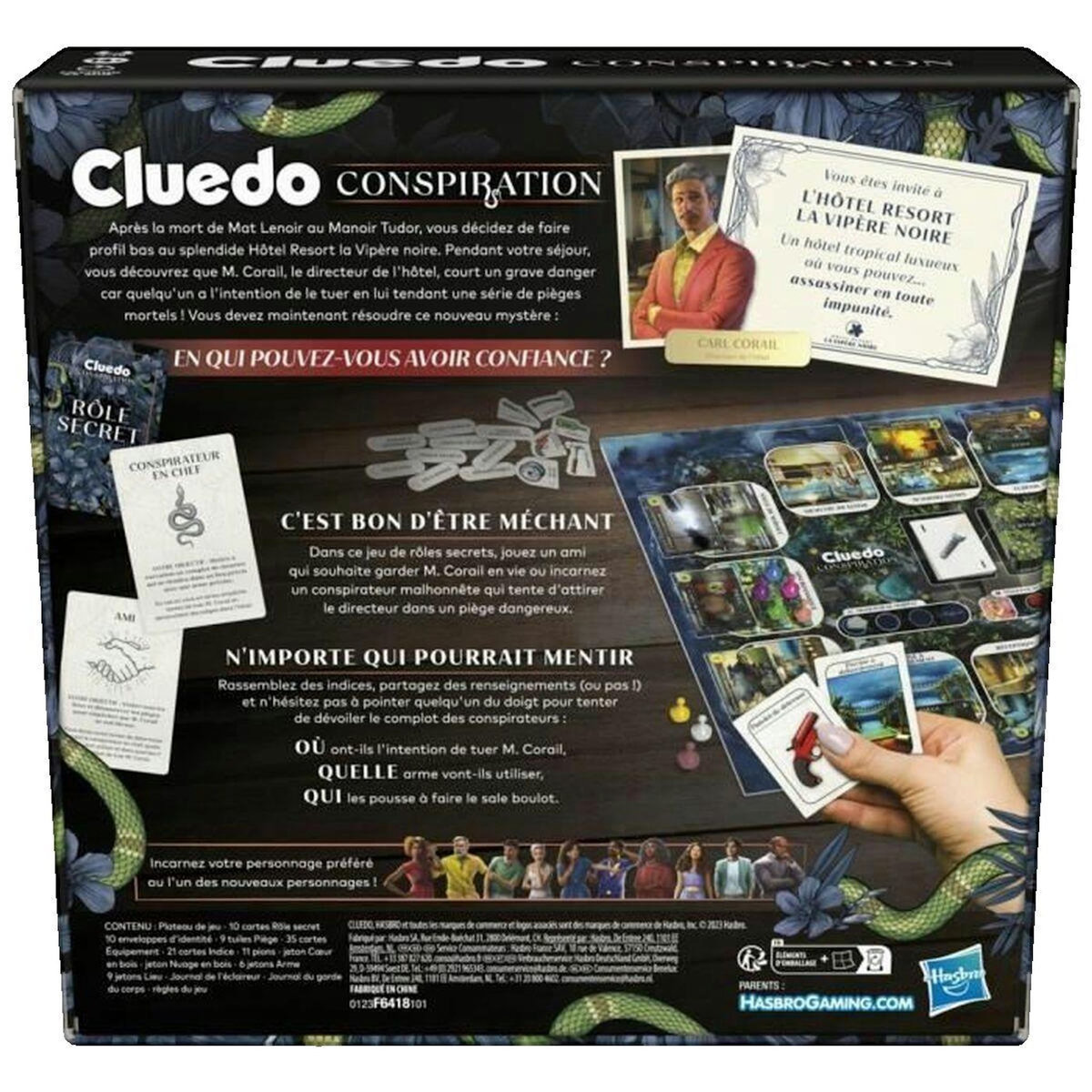 HASBRO Jeu de société Hasbro Cluedo Conspiration
