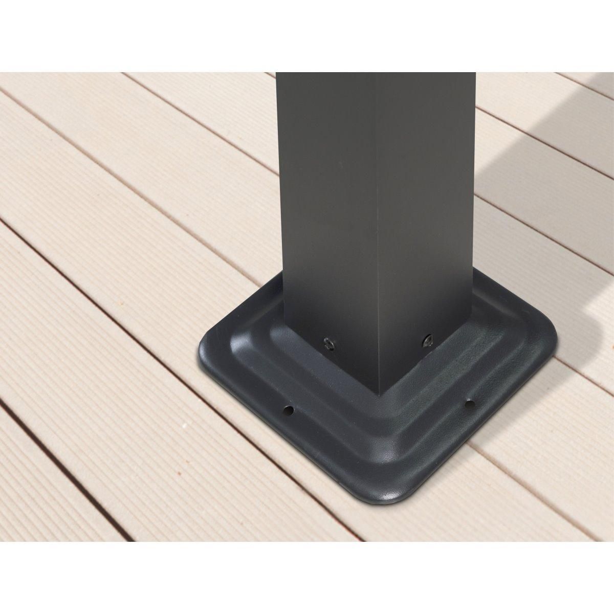 Lot rideaux  + moustiquaires pour tonnelle fusain 4x3 m 