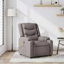 Voir la diapositive 1 : VIDAXL Fauteuil de massage inclinable Taupe Tissu