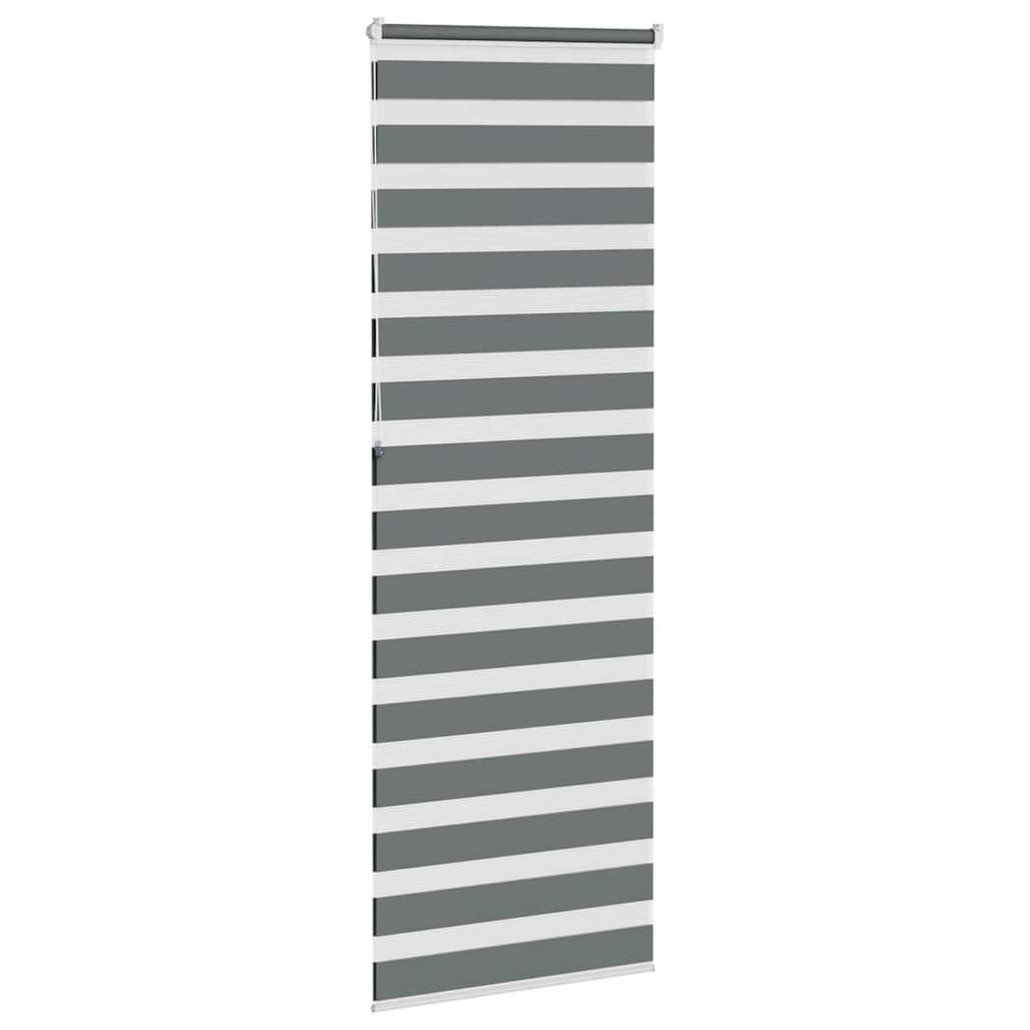 Voir la diapositive 4 : VIDAXL Store zebre gris fonce largeur du tissu 80,9 cm polyester