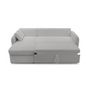 Voir la diapositive 3 : BEST MOBILIER Pocatello - canapé d'angle réversible 4 places - convertible avec coffre - en tissu bouclette