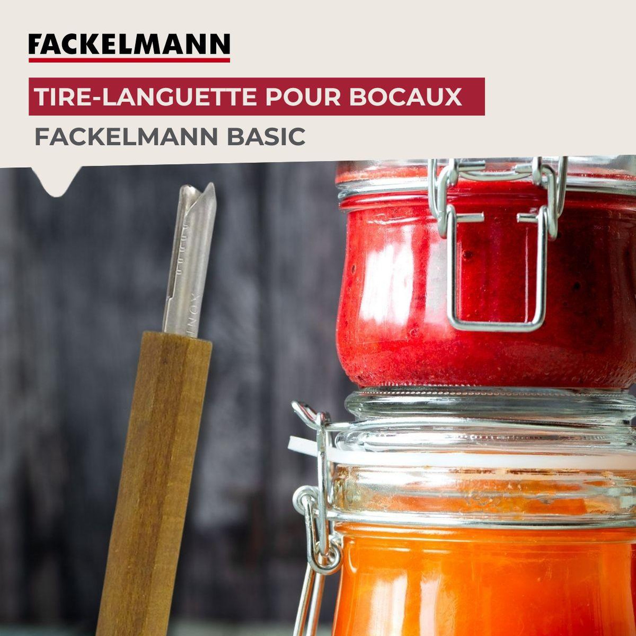 Voir la diapositive 3 : Fackelmann Duo ouvre boîte manuel papillon et tire languette fackelmann