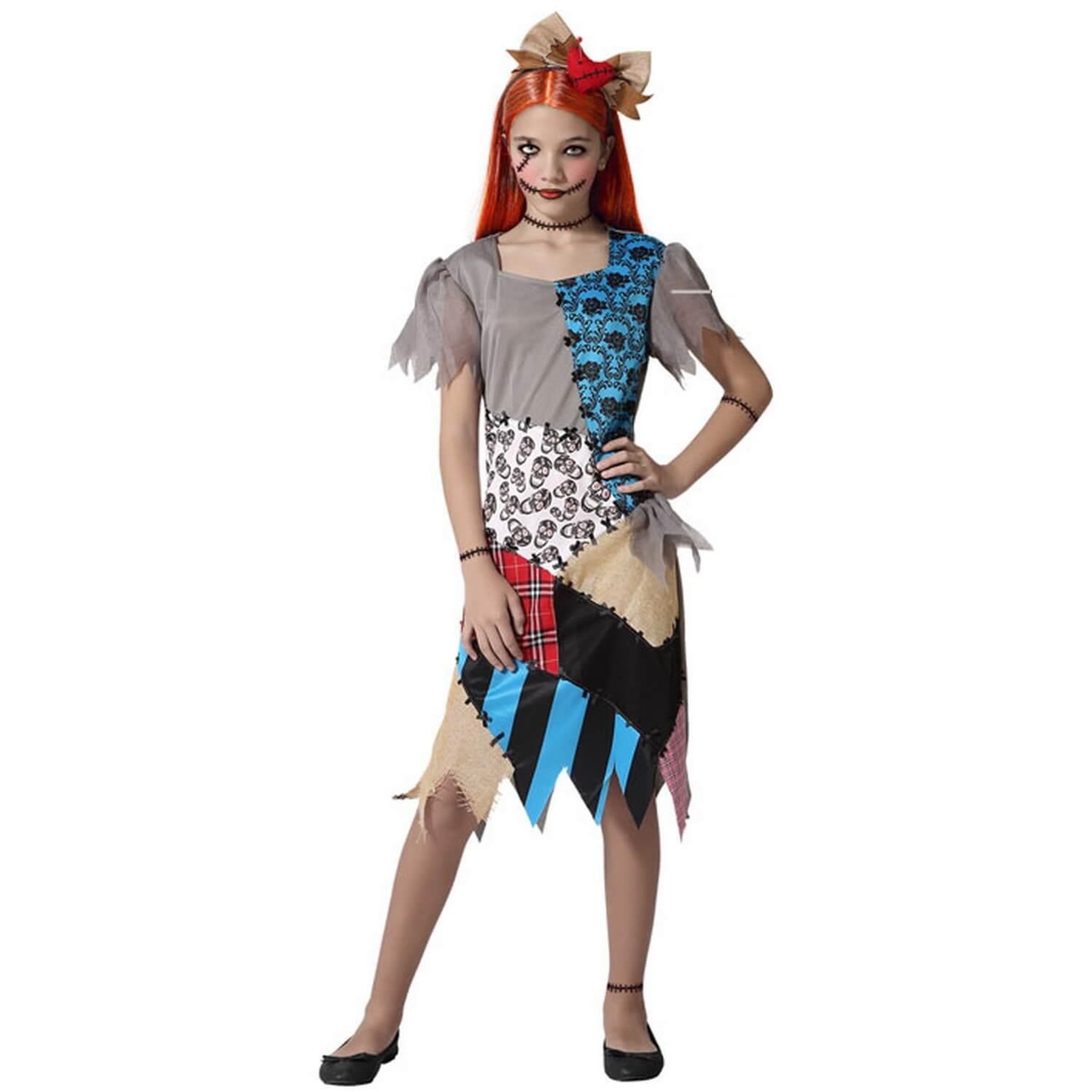 Voir la diapositive 1 : ATOSA Déguisement poupée vaudou - Fille - 10/12 ans (140 à 152 cm)