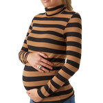 MAMALICIOUS T shirt Manches Longues Orange/ Femme Mamalicious Nellie. Coloris disponibles : Noir