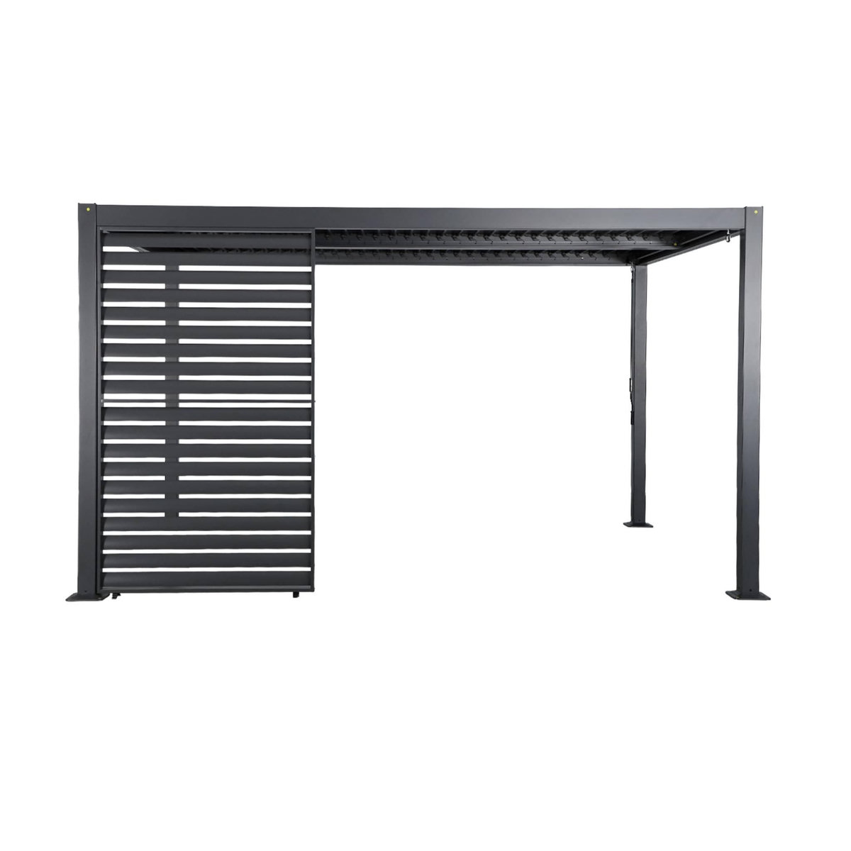 SWEEEK Persienne 130cm pour pergola bioclimatique aluminium anthracite Palace