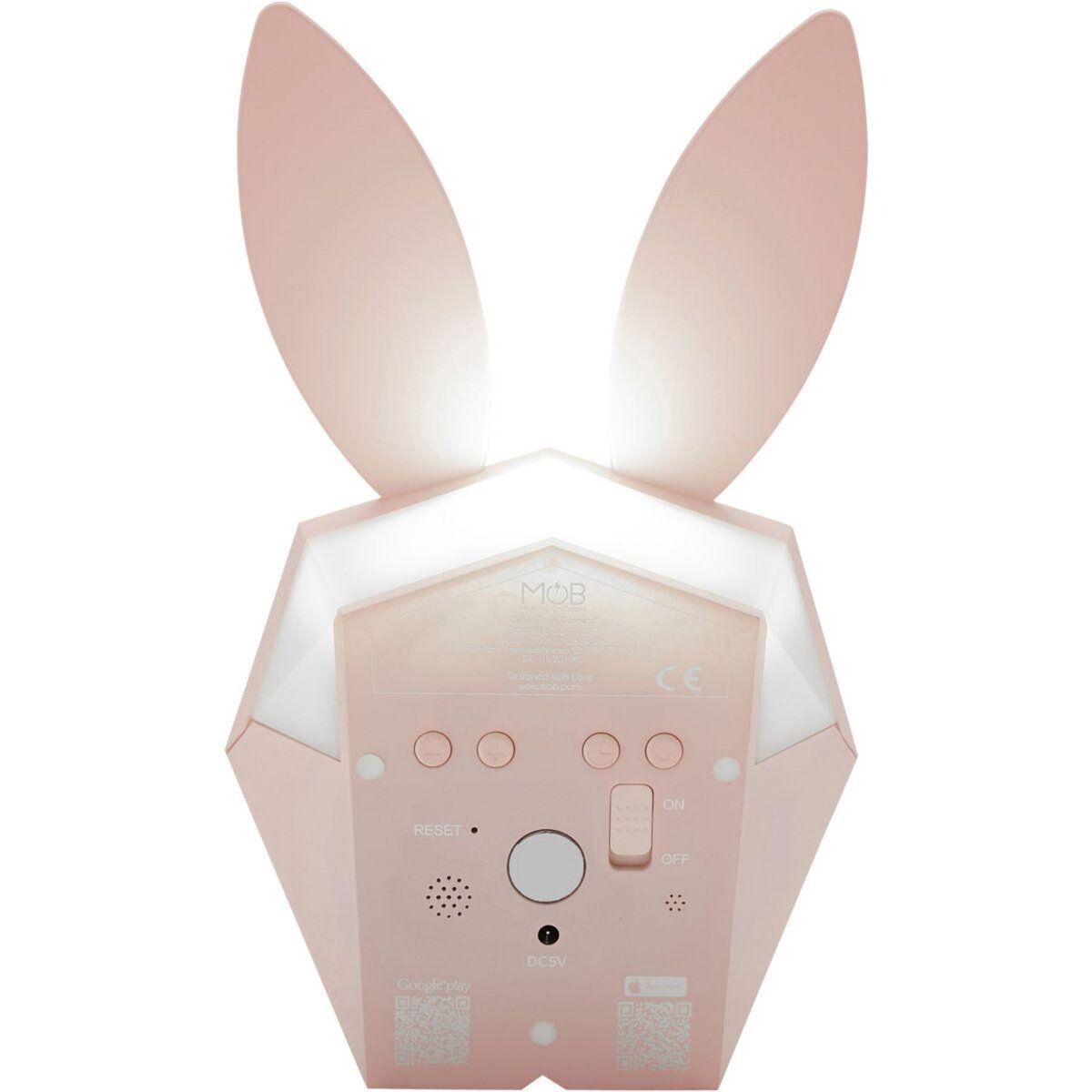 MOBILITY ON BOARD Réveil Cutie Clock Connect Rose