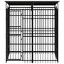 Voir la diapositive 2 : VIDAXL Chenil d'exterieur avec toit pour chiens Acier 3,69 m²