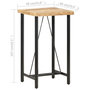 Voir la diapositive 6 : VIDAXL Table de bar 60x60x107 cm Bois de manguier brut