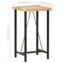 Voir la diapositive 6 : VIDAXL Table de bar 60x60x107 cm Bois de manguier brut
