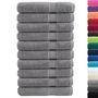 Voir la diapositive 2 : VIDAXL Serviettes de qualité supérieure SOLUND 10 pcs gris 600 g m²