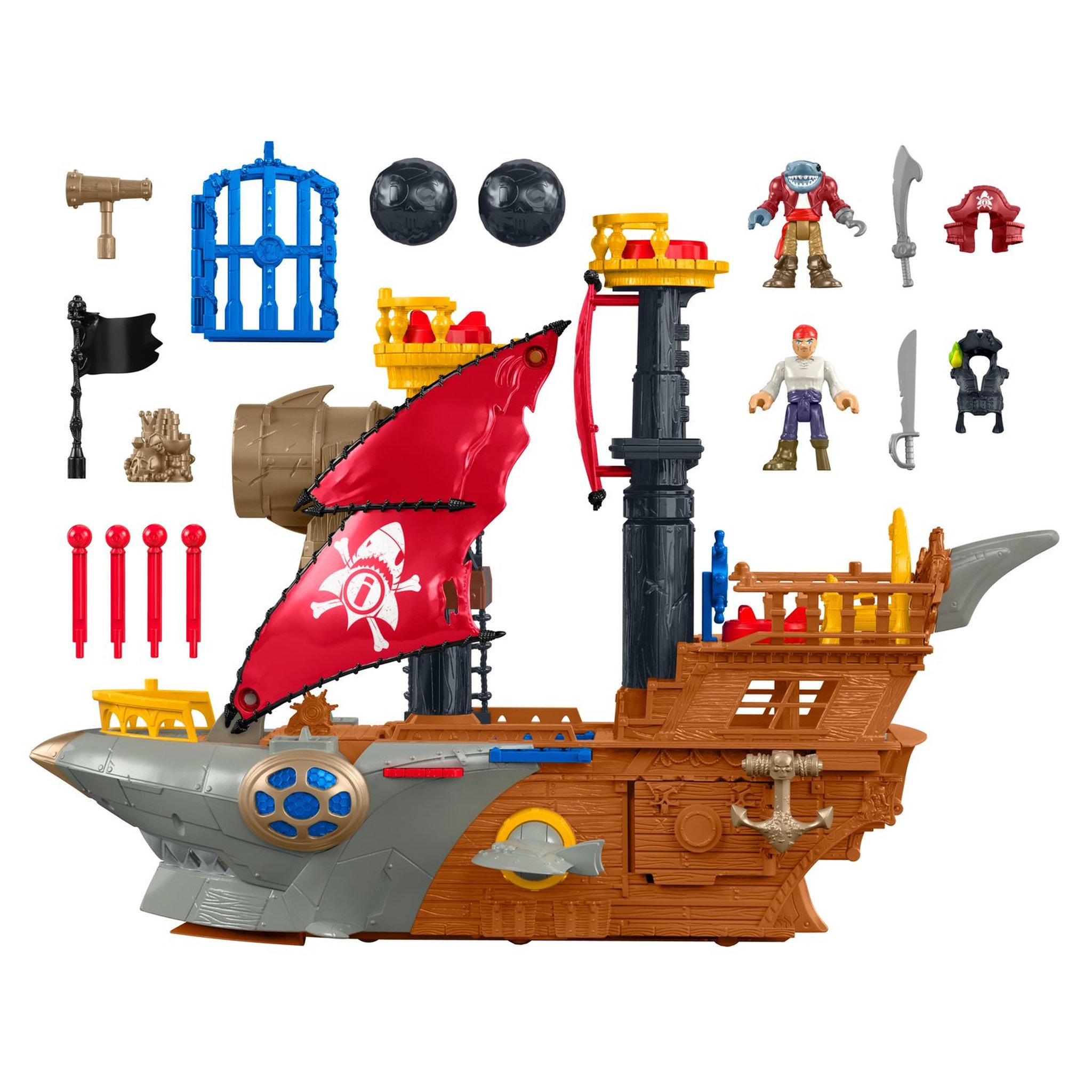 Voir la diapositive 6 : Fisher price Bateau Pirate Requin Imaginext 