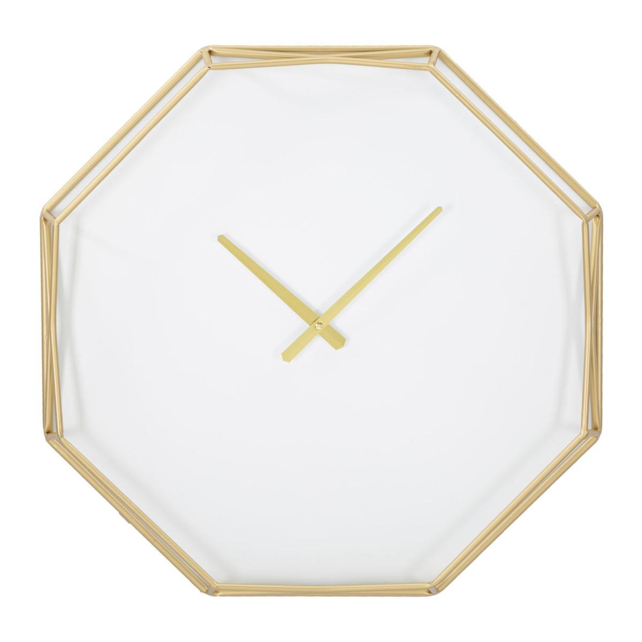 Paris Prix Horloge murale en métal  goldy octogonal  56cm or