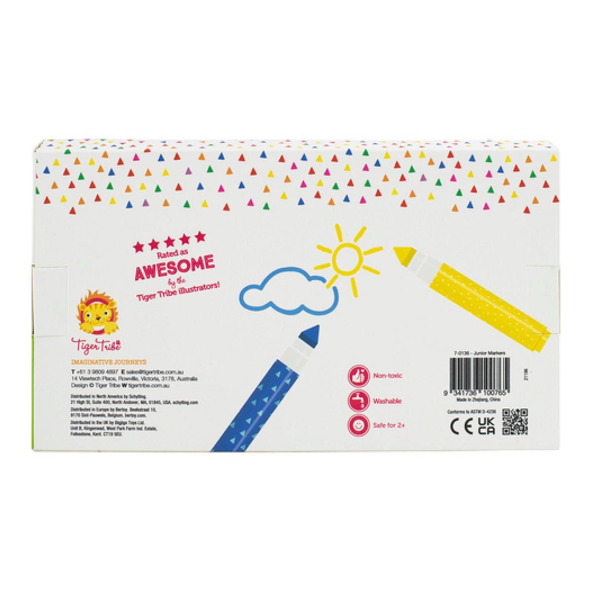 TIGER TRIBE Marqueurs juniors set de 12