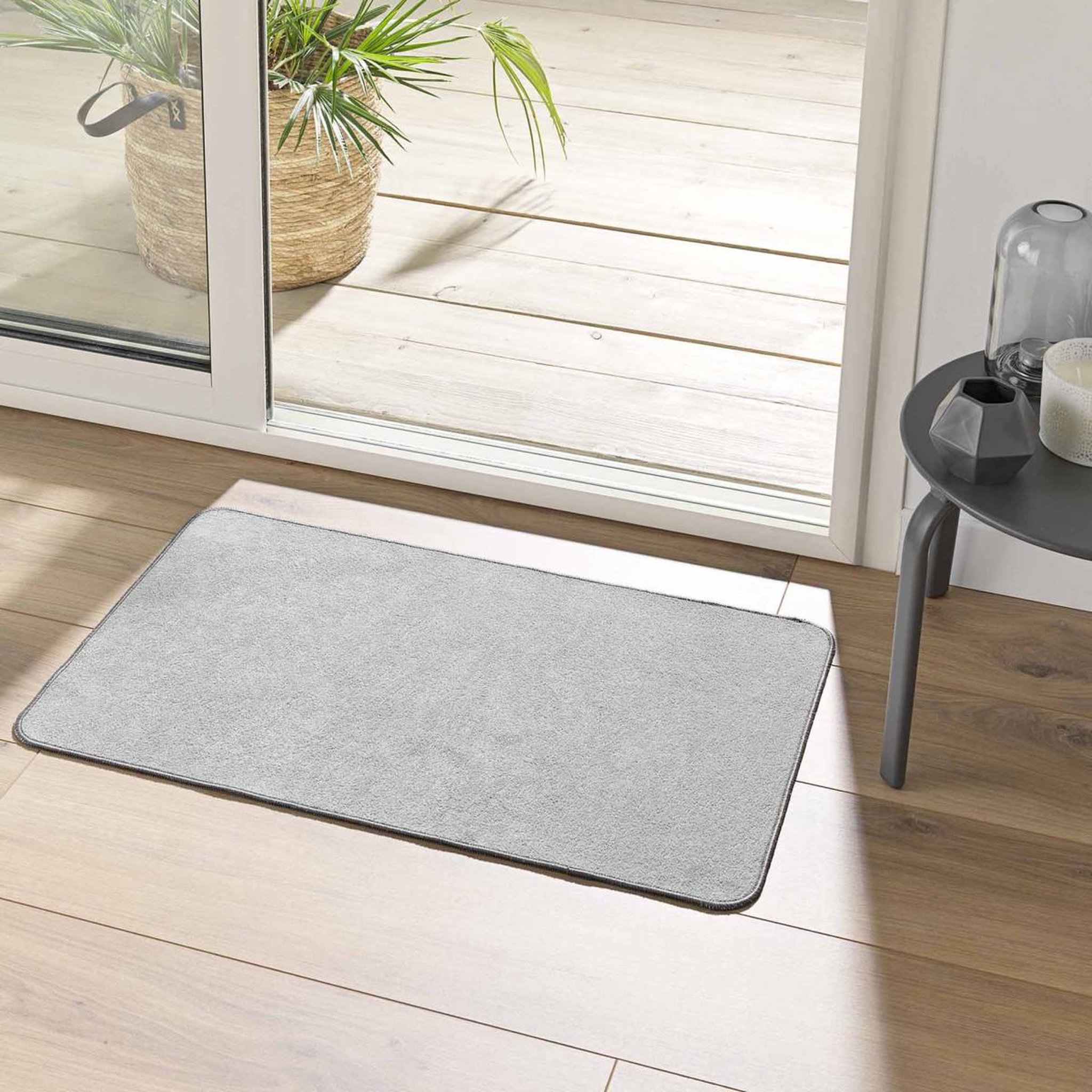 Voir la diapositive 4 : Douceur d'Intérieur Tapis tissé velours  carpetuni  45x75cm gris
