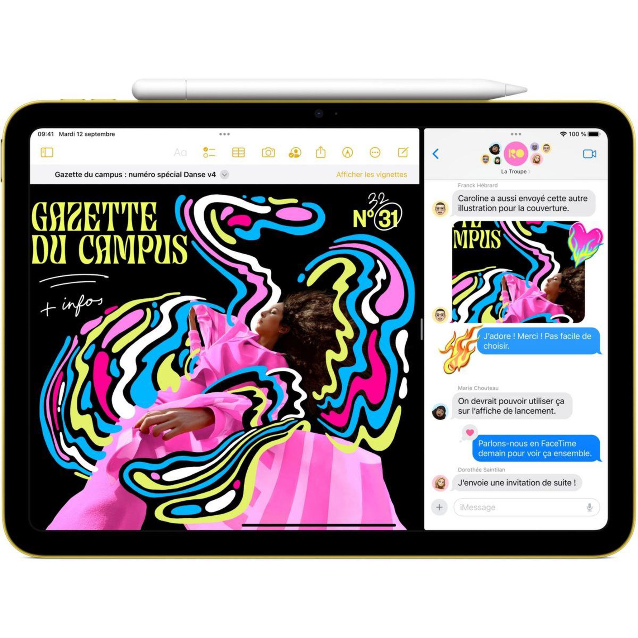 Voir la diapositive 5 : APPLE Tablette Apple 10.9 64Go Argent 10 Gen 2022