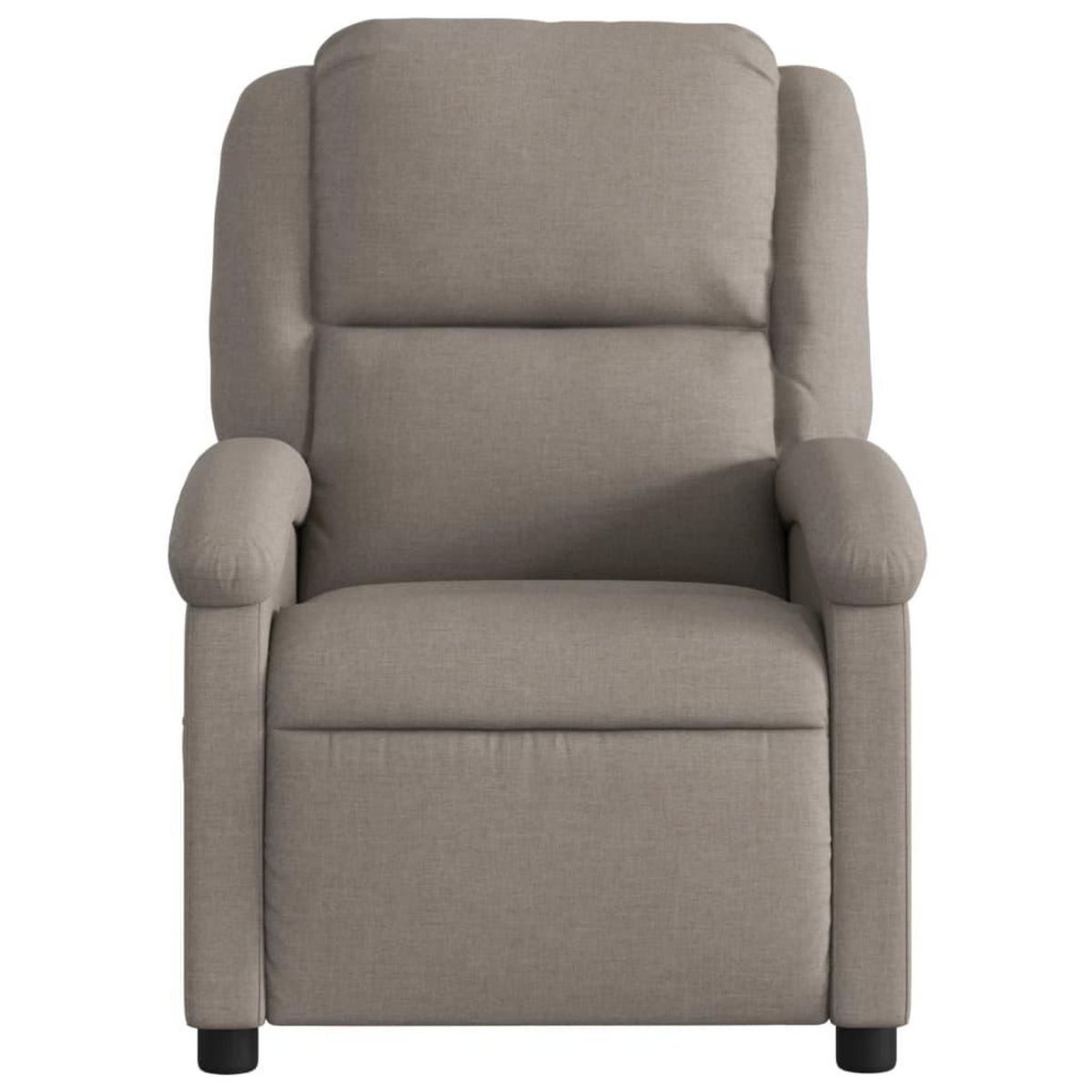 VIDAXL Fauteuil de massage inclinable Taupe Tissu