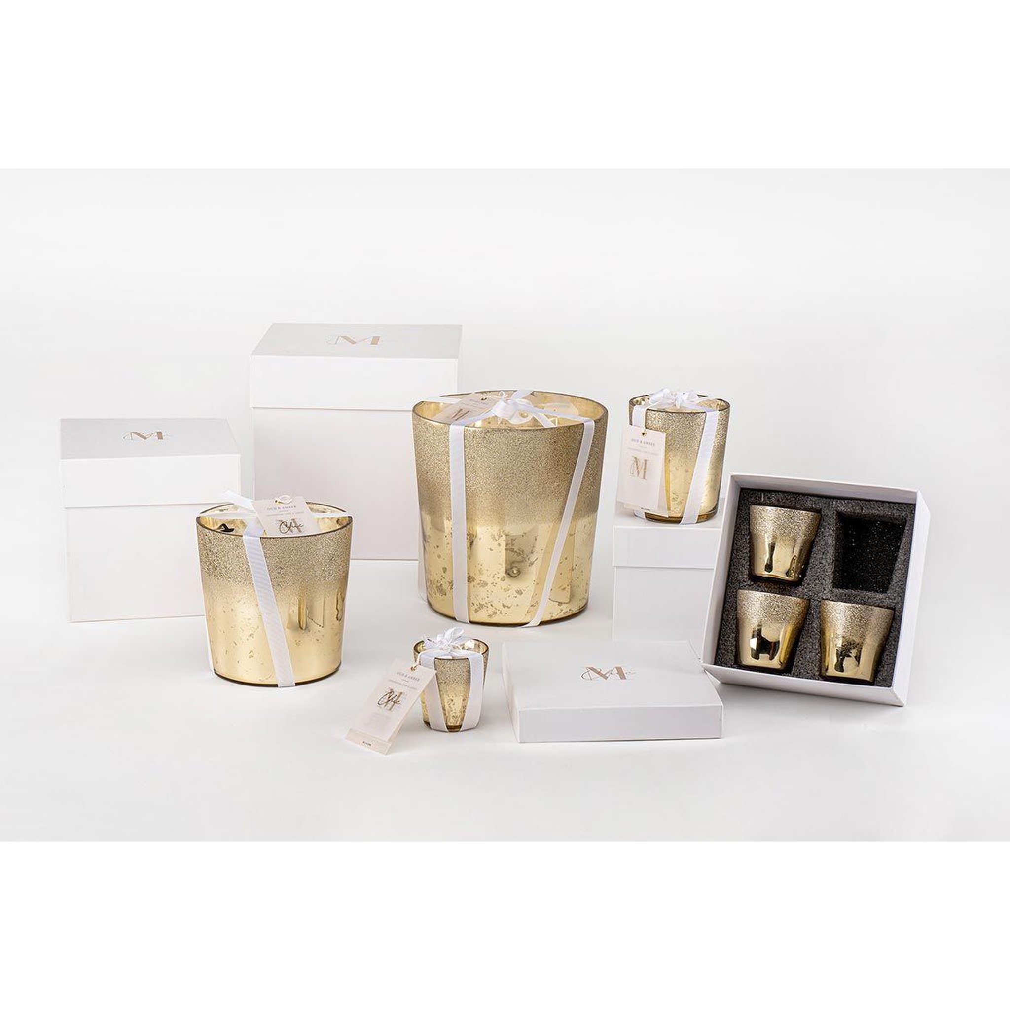 Voir la diapositive 3 : J-LINE Bougie parfumée  deluxe  22cm oud amber
