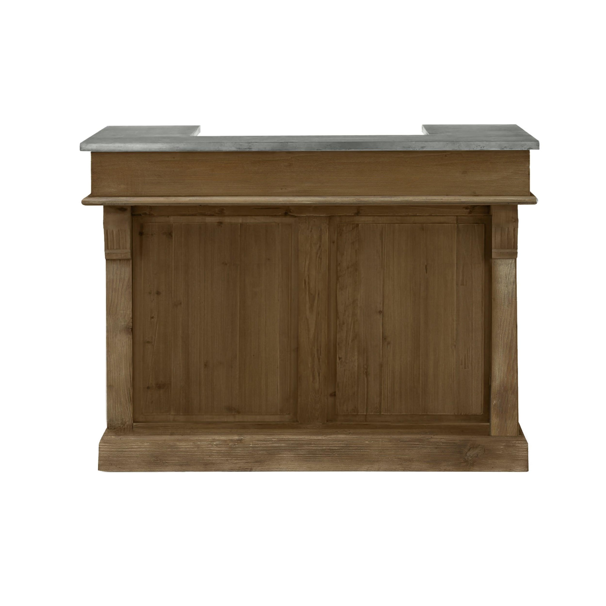 Voir la diapositive 6 : MAISON PAVANE Meuble de bar en bois de cèdre recyclé et métal-Spritz