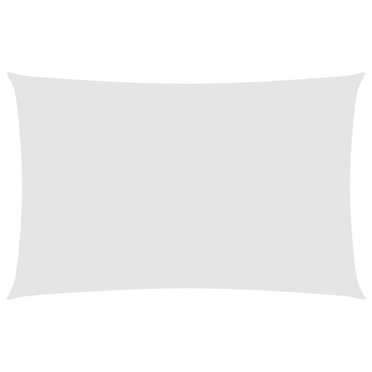 VIDAXL Voile de parasol tissu oxford rectangulaire 2,5x5 m blanc