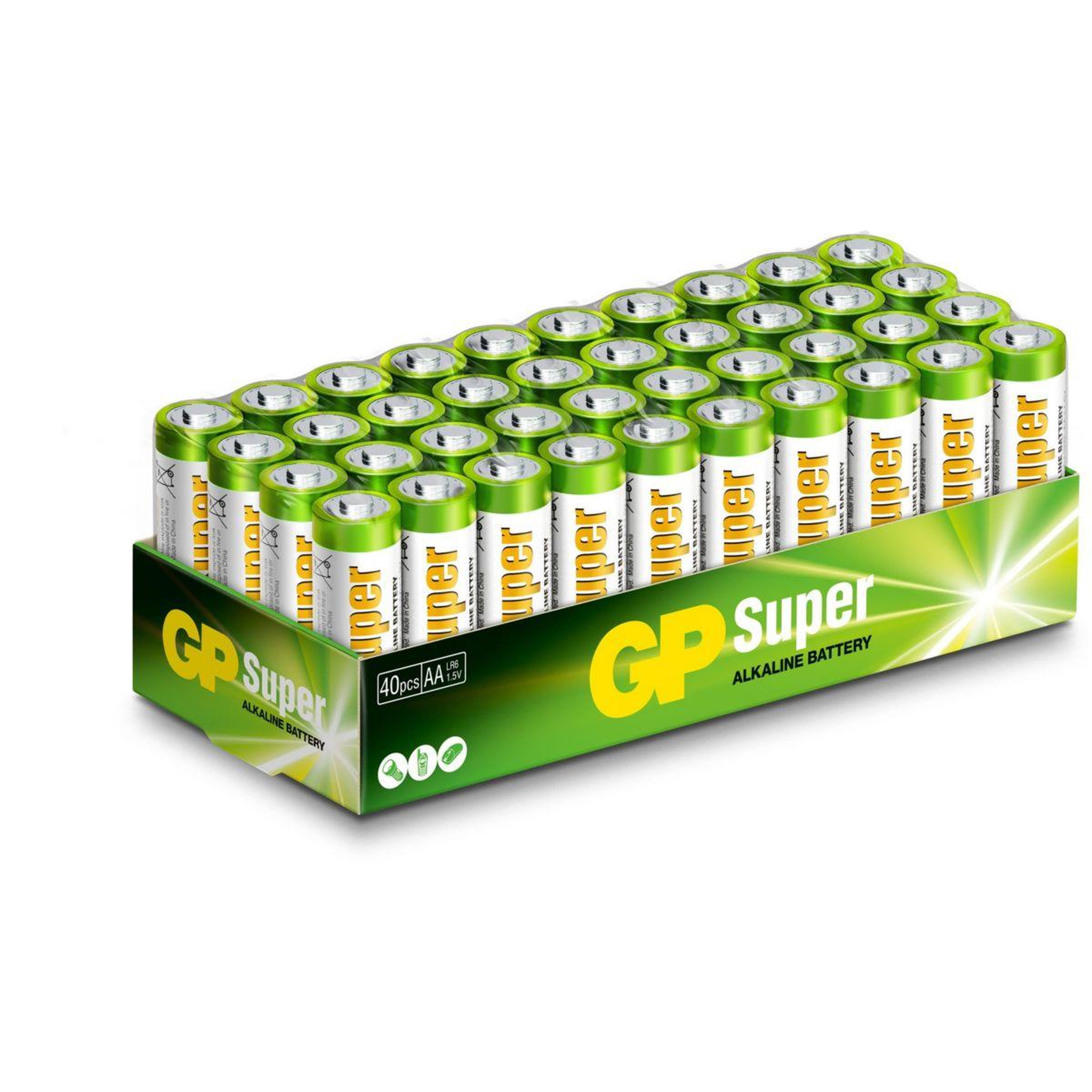 GP BATTERIES Pile Pack de 40 piles Super Alcaline AA/LR06