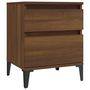 Voir la diapositive 5 : VIDAXL Tables de chevet 2 pcs Chene marron 40x35x50 cm