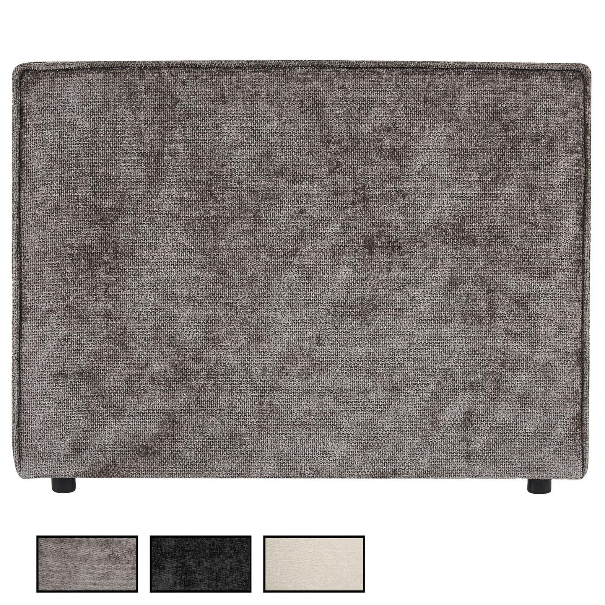 IDIMEX Tête de lit yolan 90 sur pieds, en tissu. Coloris disponibles : Noir