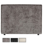 IDIMEX Tête de lit YOLAN 90 sur pieds, en tissu. Coloris disponibles : Noir