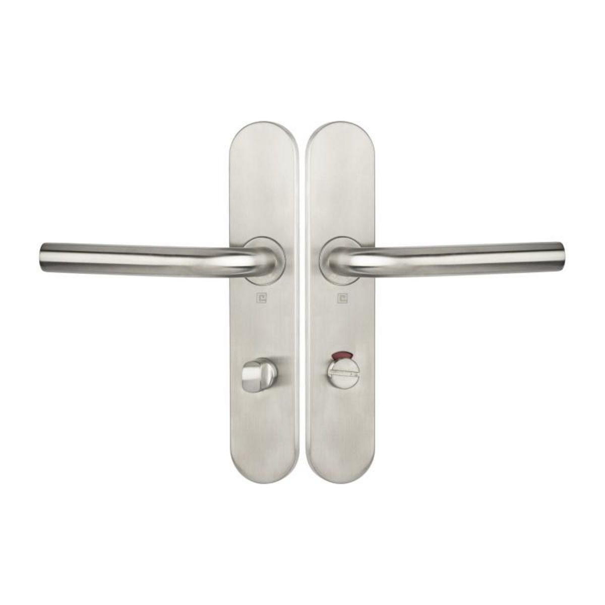 HERACLES Ensemble sur plaques série JADE 1194 type condamnation à voyant finition inox HERACLES B INOX SP0V6