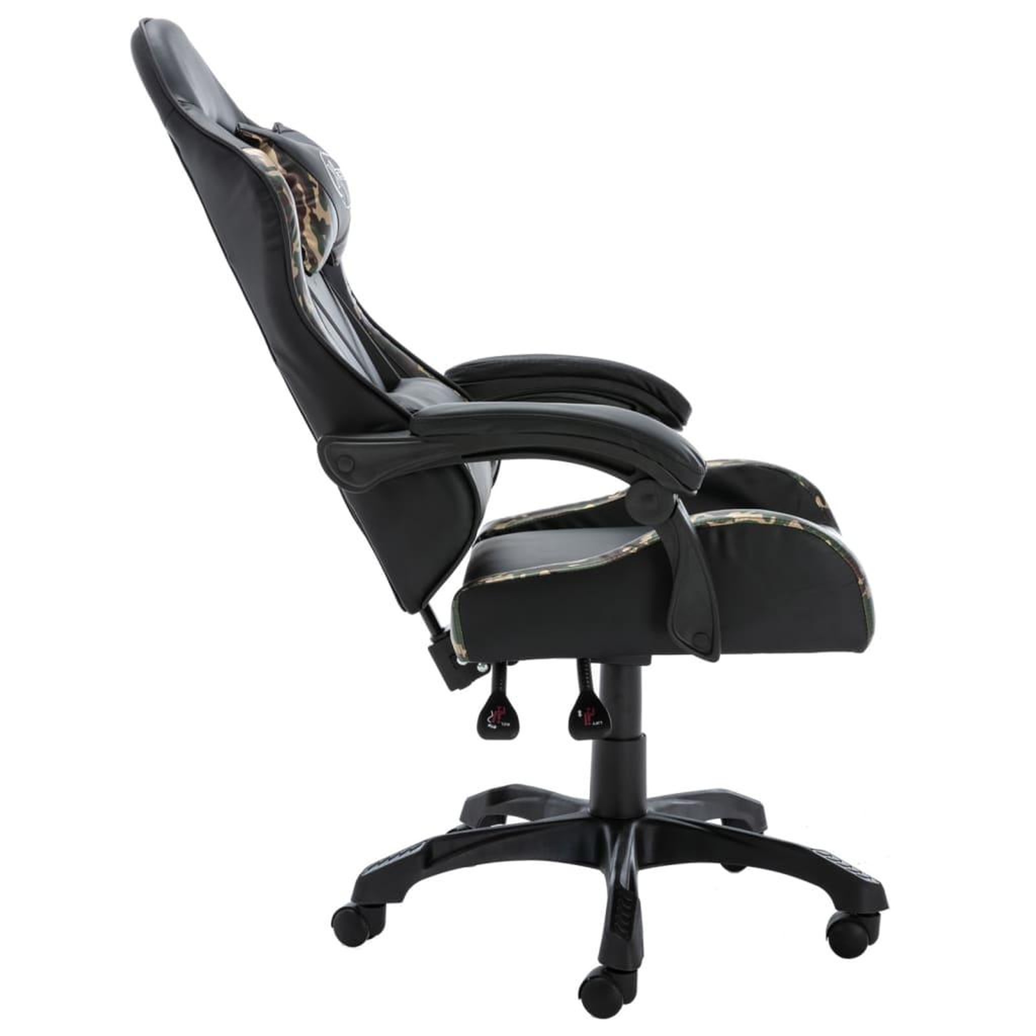 Voir la diapositive 5 : VIDAXL Fauteuil de jeux video Noir et camouflage Similicuir