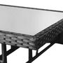 Voir la diapositive 4 : VIDAXL Table de jardin Noir 80x80x74 cm Résine tressée